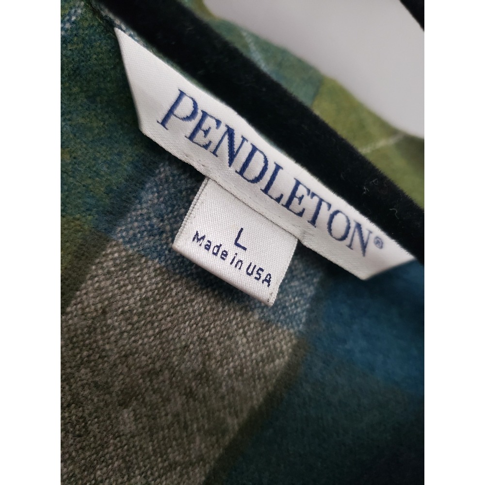 NWOT Pendleton 100% Virgin Wool Shacket Plaid 49ER Chore Jacket Cottagecore - Picture 3 of 9